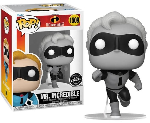 Funko POP! B: Disney The Incredibles - Mr. Incredible #1509 Limited Edition Vinyl Figure Black & White CHASE