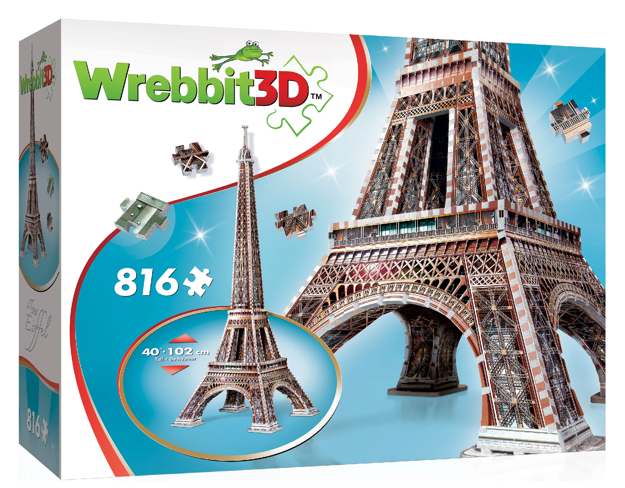 Eiffel Tower (La Tour Eiffel) 816 Piece 3D Puzzle [Wrebbit3D]