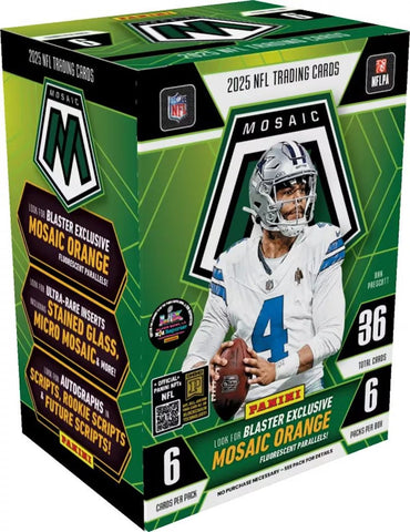 2025 Panini Mosaic Football Blaster Box (Mosaic Orange Exclusive)