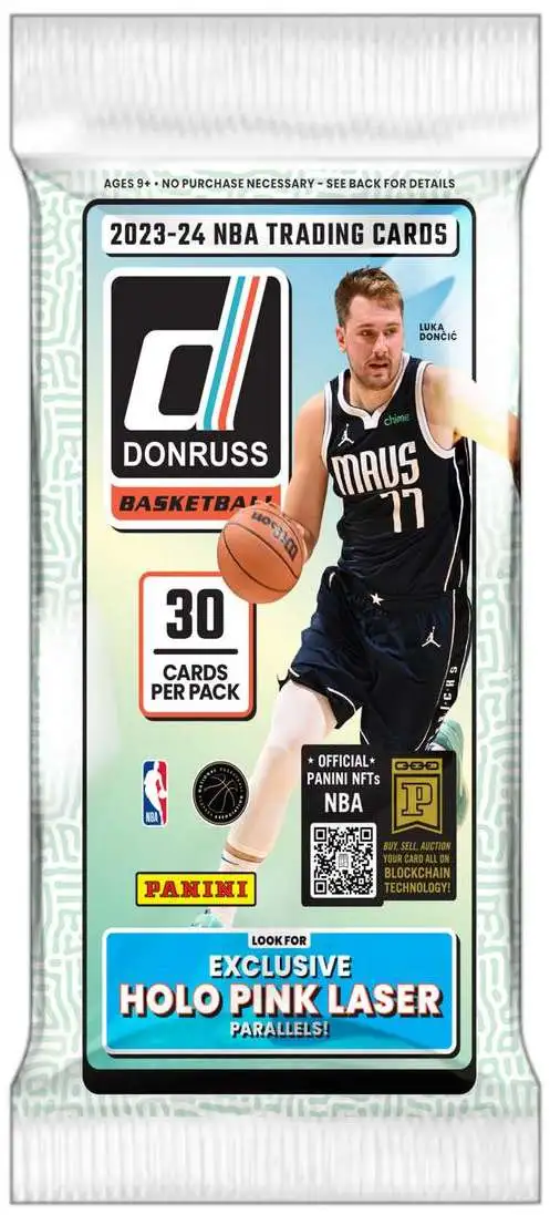 2023-24 Panini Donruss Basketball Jumbo Cello Fat Value Pack Holo Pink Laser Exclusive Parallels (30 Cards Per Pack)