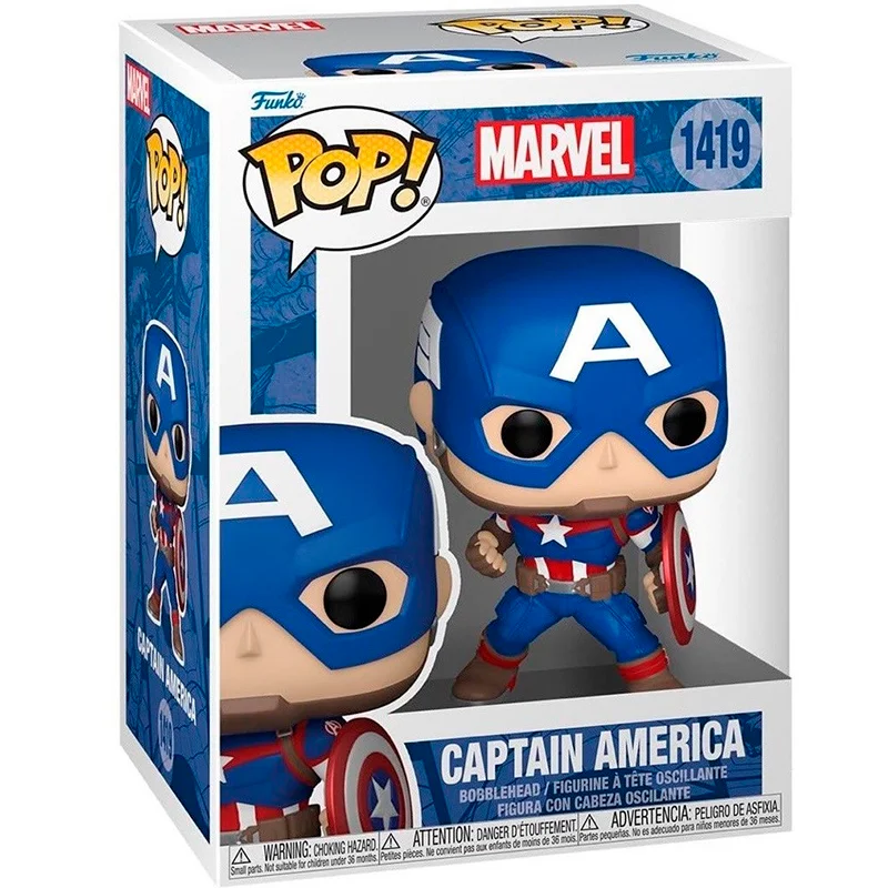 Funko POP! B: Marvel - Captain America #1419 Bobble-Head Figure