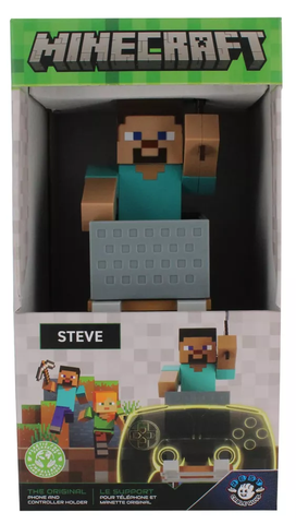 Steve - Minecraft - Cable Guy - Controller and Phone Device Holder