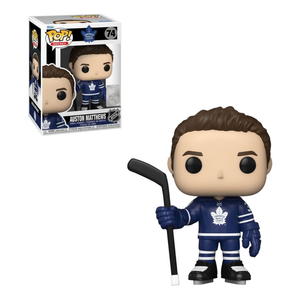 Funko POP! Hockey: Toronto Maple Leafs Blue Jersey - Auston Matthews (Stick Up) #74 Vinyl Figure