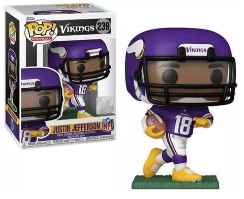 Funko POP! Football: Minnesota Vikings Purple Jersery - Justin Jefferson #239 Vinyl Figure