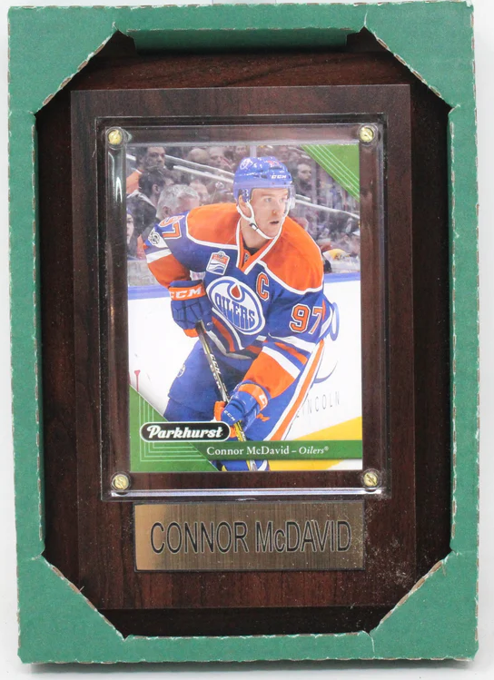NHL Plaque with card 4x6 Edmonton Oilers - Connor McDavid (Randomly Se ...