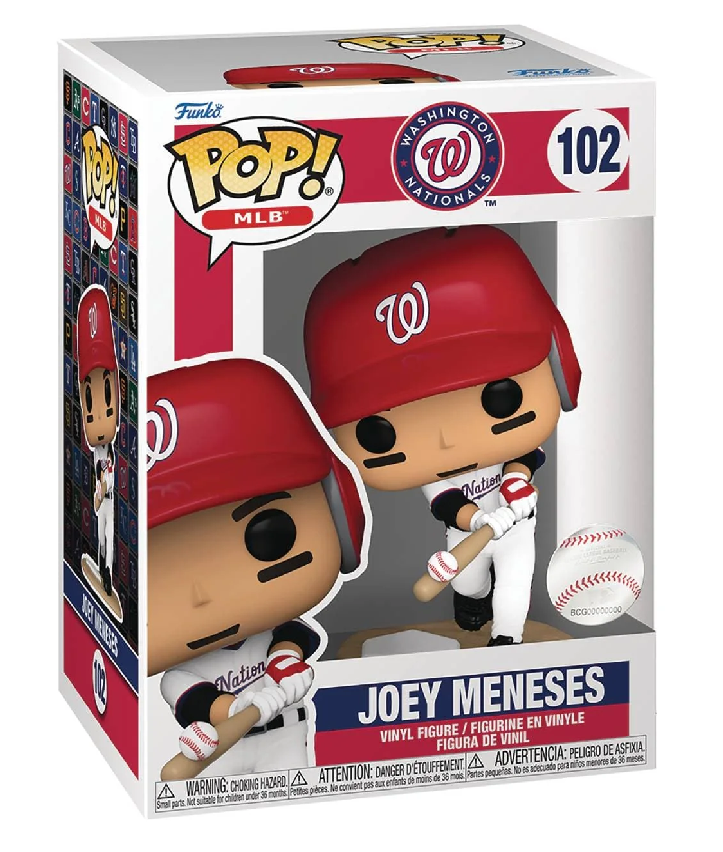 Funko POP! MLB: Washington Nationals White Jersey - Joey Meneses #102 Vinyl Figure