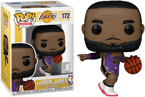 Funko POP! Basketball: Los Angeles Lakers Purple Jersey - LeBron James #172 Vinyl Figure