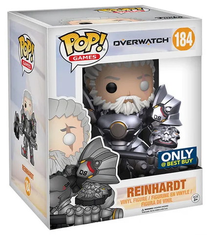 Funko POP! Games: Overwatch - Reinhardt #184 Best Buy Exclusive 6" Vinyl Figure (Box Wear)