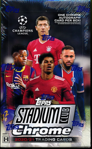 2020-21 Topps Chrome UEFA Champions League Stadium Club Soccer Hobby Box