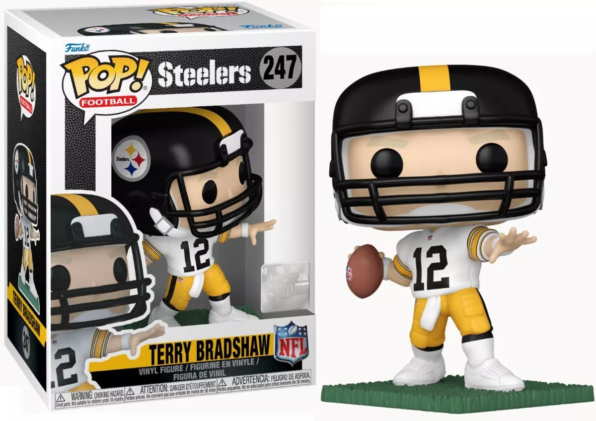 Funko POP! Football: Pittsburgh Steelers White Jersey - Terry Bradshaw #247 Vinyl Figure