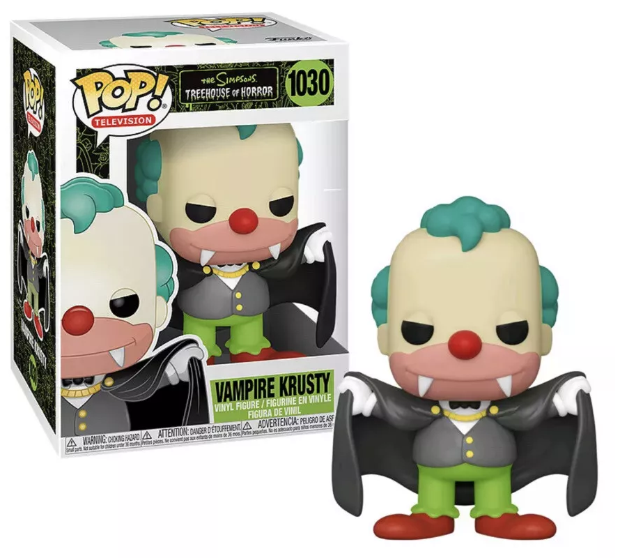 Funko POP! Television: The Simpsons Treehouse of Horror - Vampire Krusty #1030 Vinyl Figure (Pre-owned)