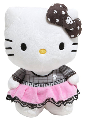 Hello Kitty and Friends 8" Plush Series 2 - Hello Kitty (Goth #2)