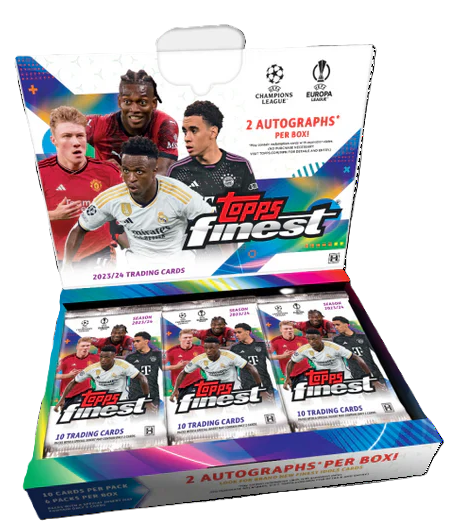 2023-24 Topps Finest UEFA Club Competition Soccer Hobby Box