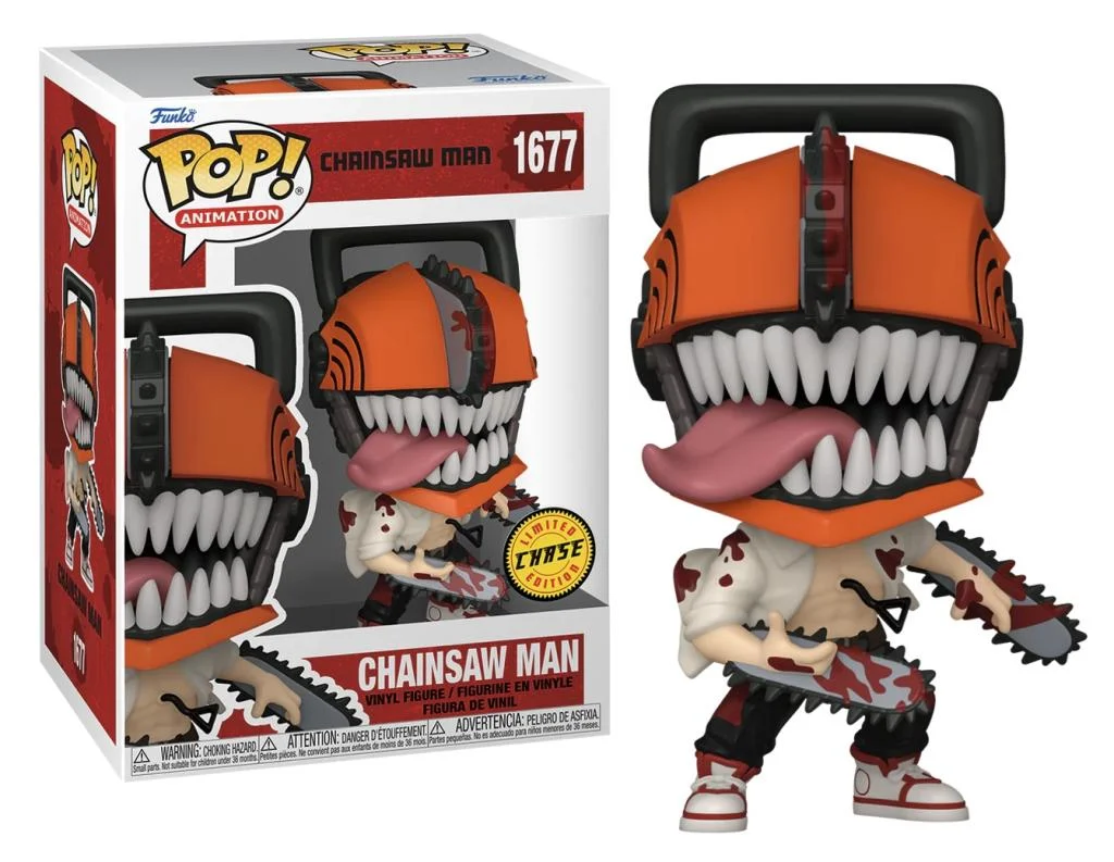 Funko POP! Animation: Chainsaw Man - Chainsaw Man #1677 Vinyl Figure CHASE