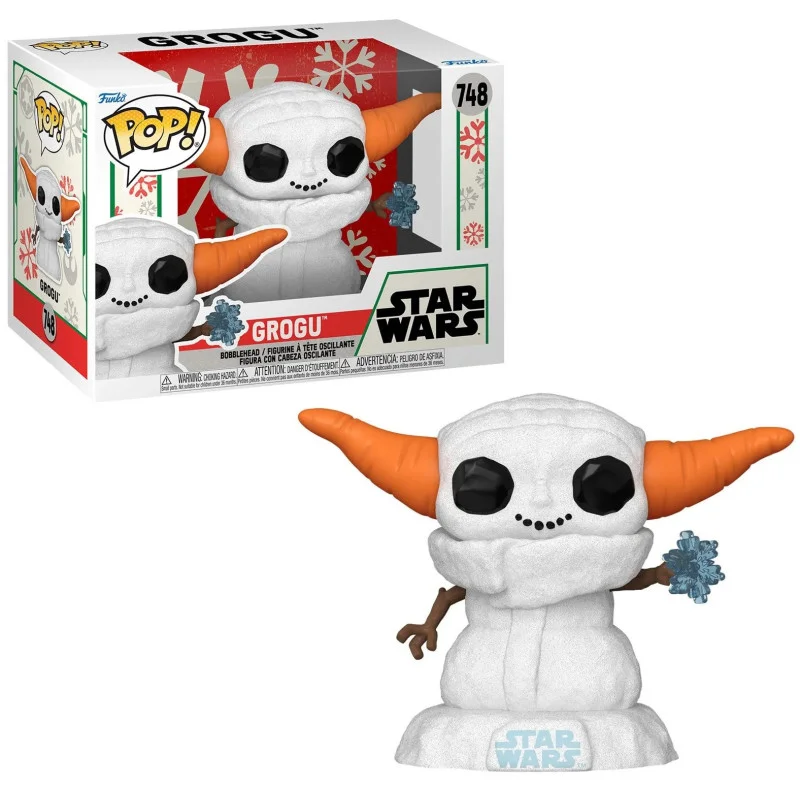 Funko POP! B: Star Wars - Grogu (Snowman) #748 Bobble-Head Figure