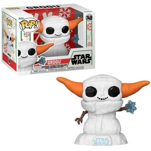 Funko POP! B: Star Wars - Grogu (Snowman) #748 Bobble-Head Figure