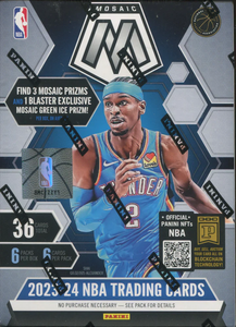 2023-24 Panini Mosaic Basketball Hobby Blaster Box (Mosaic Green Ice Prizm)