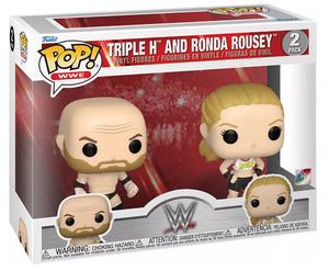 Funko POP! WWE: WWE - Triple H and Ronda Rousey 2-Pack Vinyl Figure