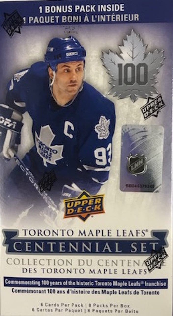 2017-18 Upper Deck Toronto Maple Leafs Centennial Set Hockey Blaster Box