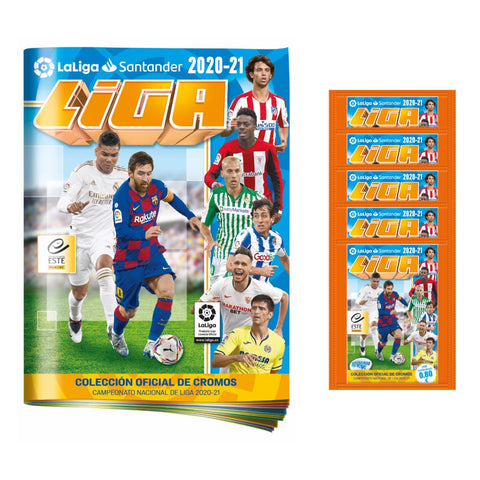 2020-21 Panini LA Liga Stickers – Starter Pack (Album + 30 Stickers)