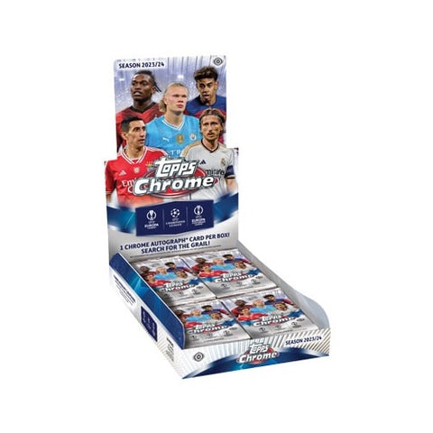 2023-24 Topps Chrome UEFA Club Competitions Soccer Hobby Box