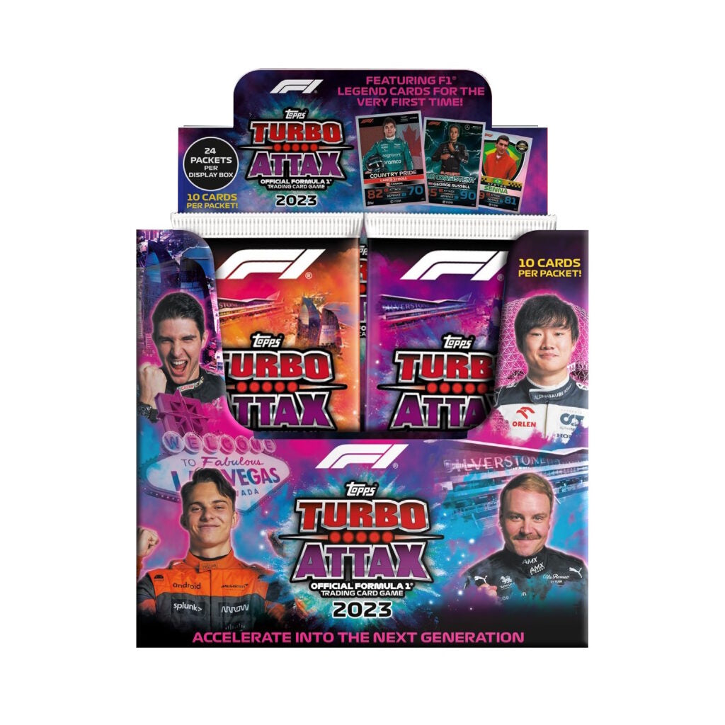 2023 Topps Formula 1 Turbo Attax Box - F1 (24 Packs Per Box)