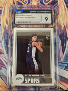 2023-24 Victor Wembanyama RC (Rookie Card) (Graded 9, Various Grading Companies, May Not Get Card In Photo)
