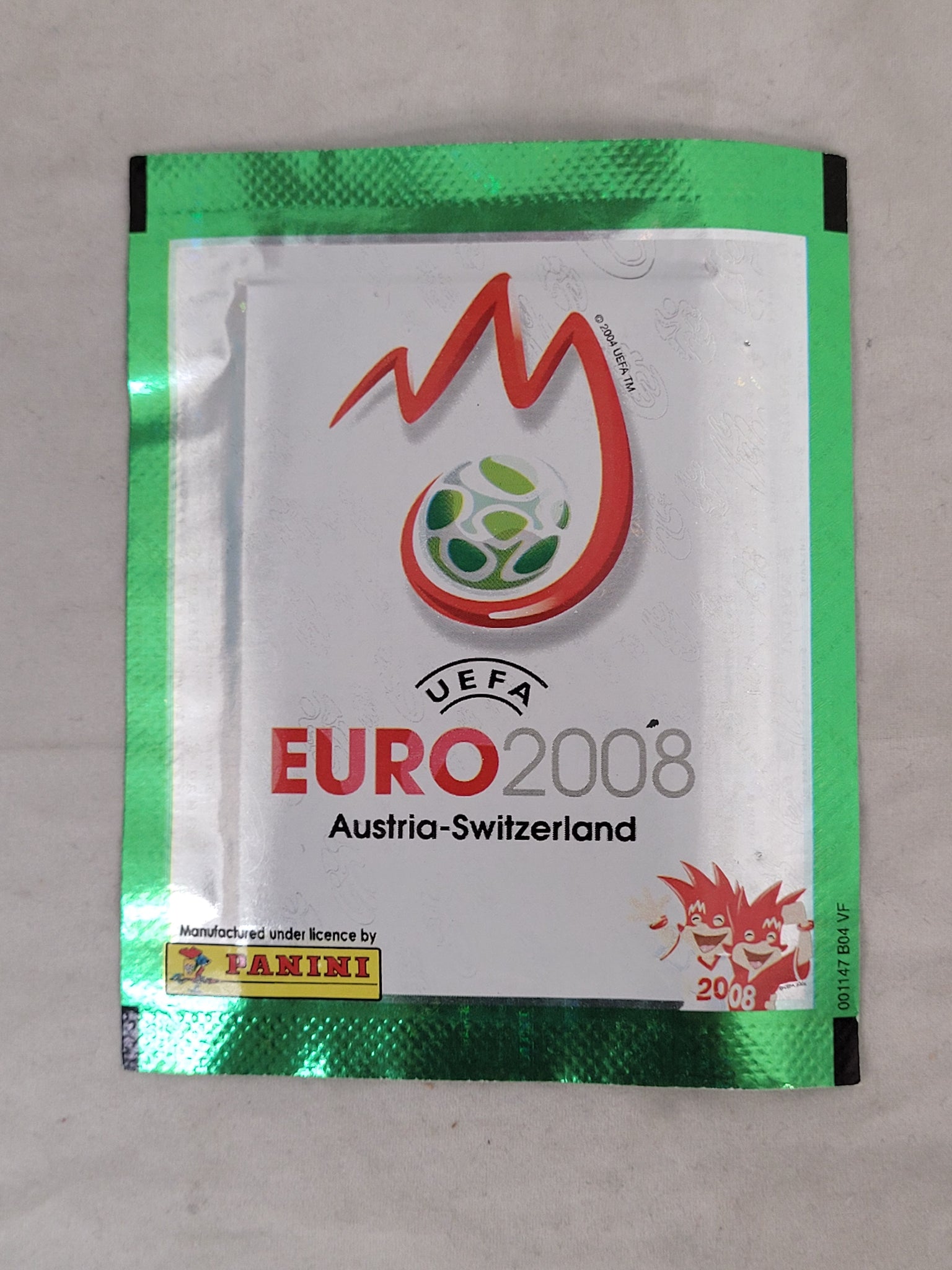 2008 Euro Austria-Switzerland Panini Soccer Sticker Packet (5 Stickers Per Pack)