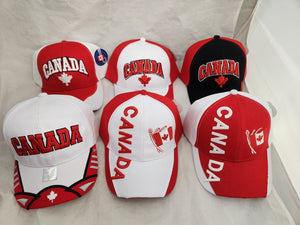 Canadian Canada Hats (One Size Fits All, Assorted, 1 Picked at Random)