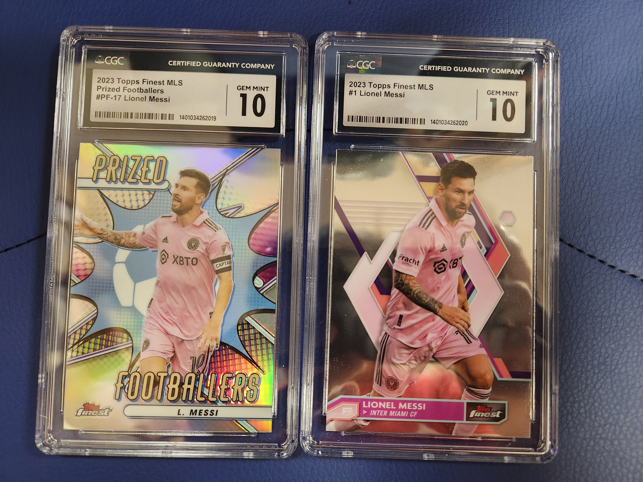 Lionel Messi 1x CGC Graded Sports Card Single (Inter Miami Jersey) (CGC Graded 10 GEM MINT)(Randomly Selected)