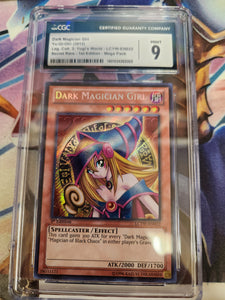 Dark Magician Girl - Yu-Gi-Oh! - Legendary Collection 3: Yugi's World LCYW-EN022- Secret Rare - 1st Ed -  CGC Graded 9