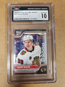 Connor Bedard - 2023-24 NHL TOPPS NOW - RC Rookie Sticker #52 (CGC Graded 10 Gem Mint)