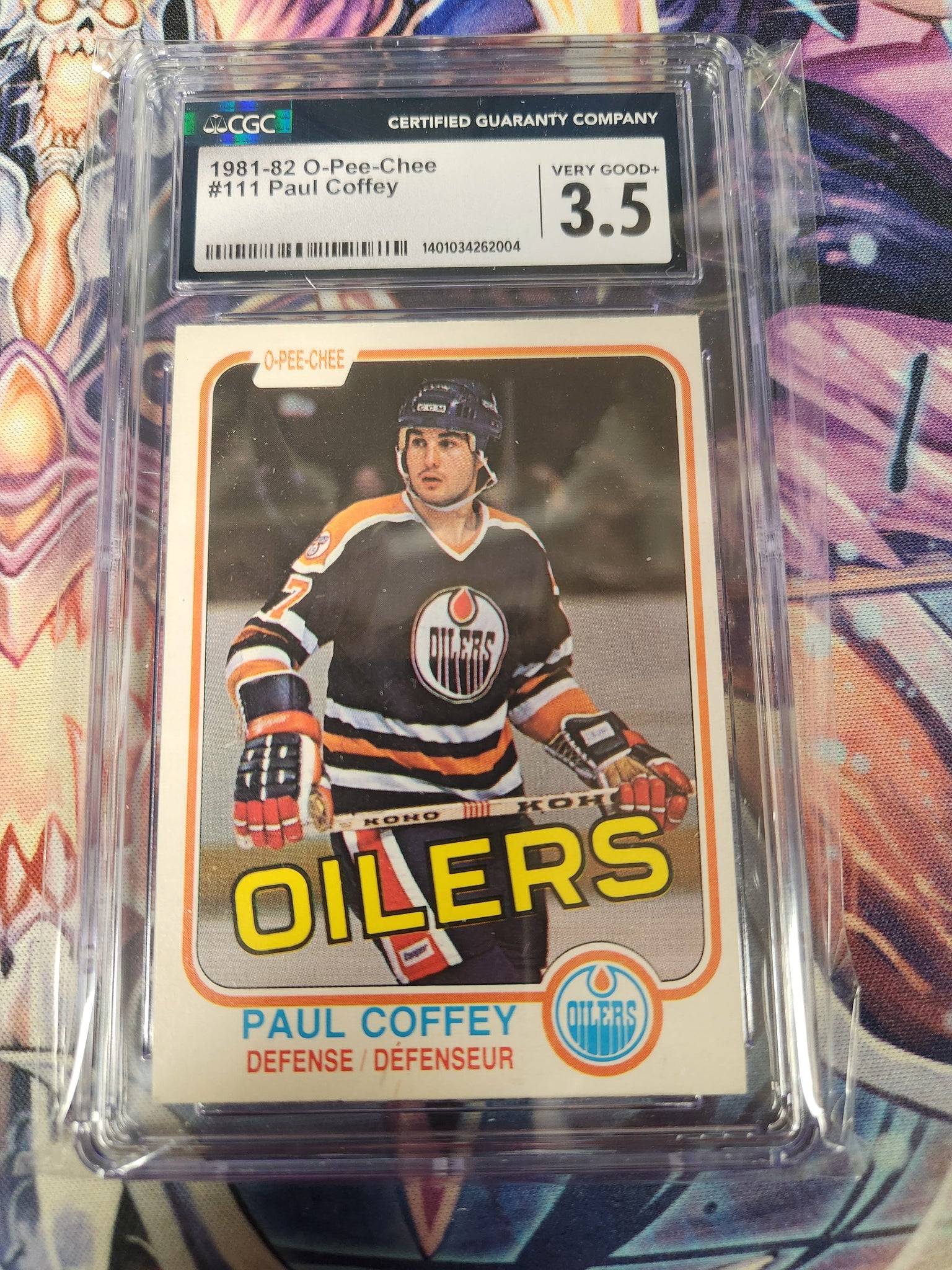 1981-82 O-Pee-Chee OPC Hockey #111 Paul Coffey Oilers RC Rookie Card (CGC Graded 3.5)