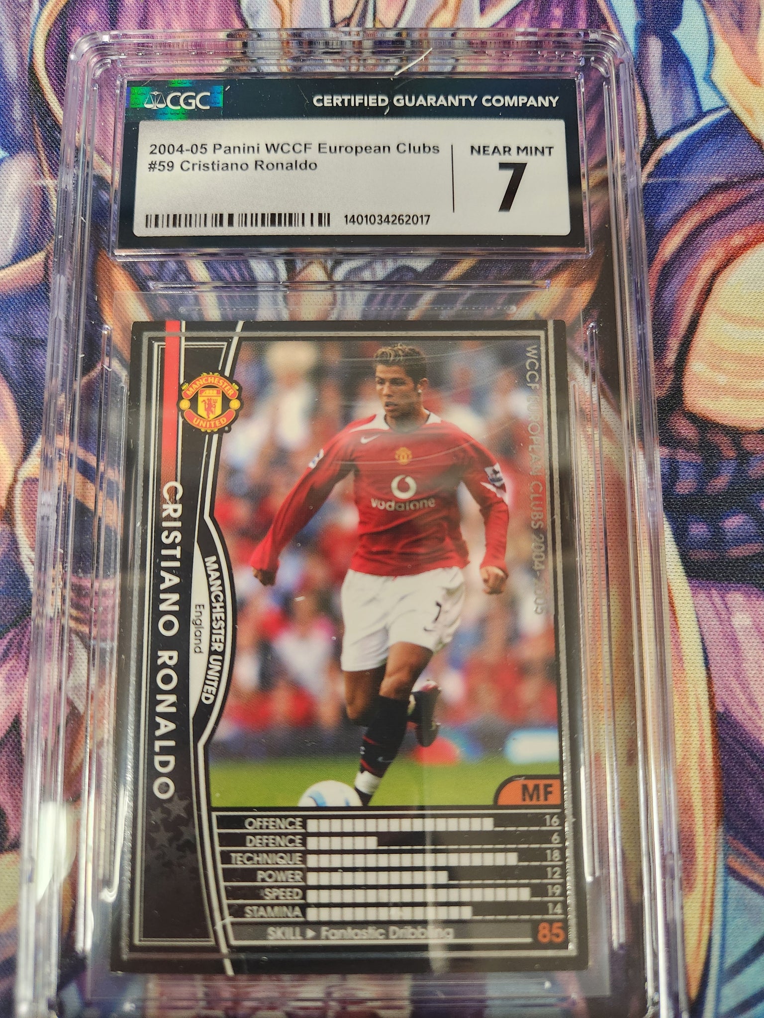 2004-05 Panini WCCF European Clubs Cristiano Ronaldo #59 Japanese RC R A & C Games 2004-05 Panini WCCF European Clubs Cristiano Ronaldo #59 Japanese RC R A & C Games