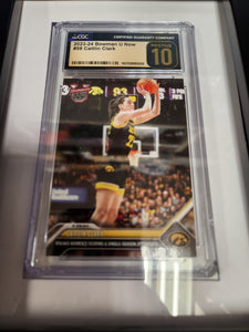 2023 Caitlin Clark Bowman U Now Card #59 All-Time Scoring & Single Season 3PT Record Limited Pre - Rookie Card RC Iowa Hawkeyes (CGC Graded PRISTINE 10)