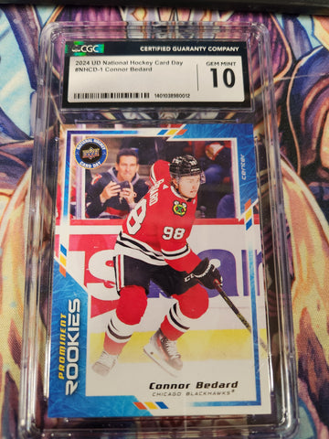 2023-24 Upper Deck National Card Day Connor Bedard #NHCD-1 RC (Rookie Card) (CGC Graded 10 Gem Mint)