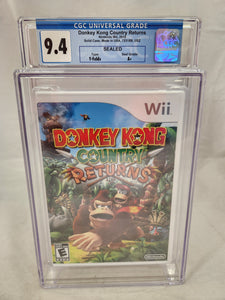 Donkey Kong Country Returns Nintendo Wii Brand New SEALED CGC Graded 9.4