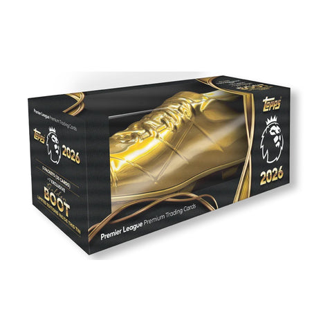 2025-26 Topps Premier League Debut Edition - Golden Boot Tin (57 Cards + 7 Golden Boot Limited Edition Cards)