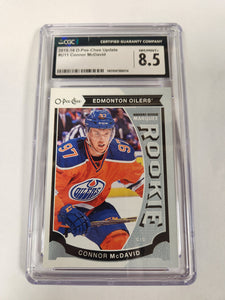 2015-16 O-Pee-Chee Connor McDavid Marquee Rookie Update #U11 RC (Rookie Card) (CGC Graded 8.5)