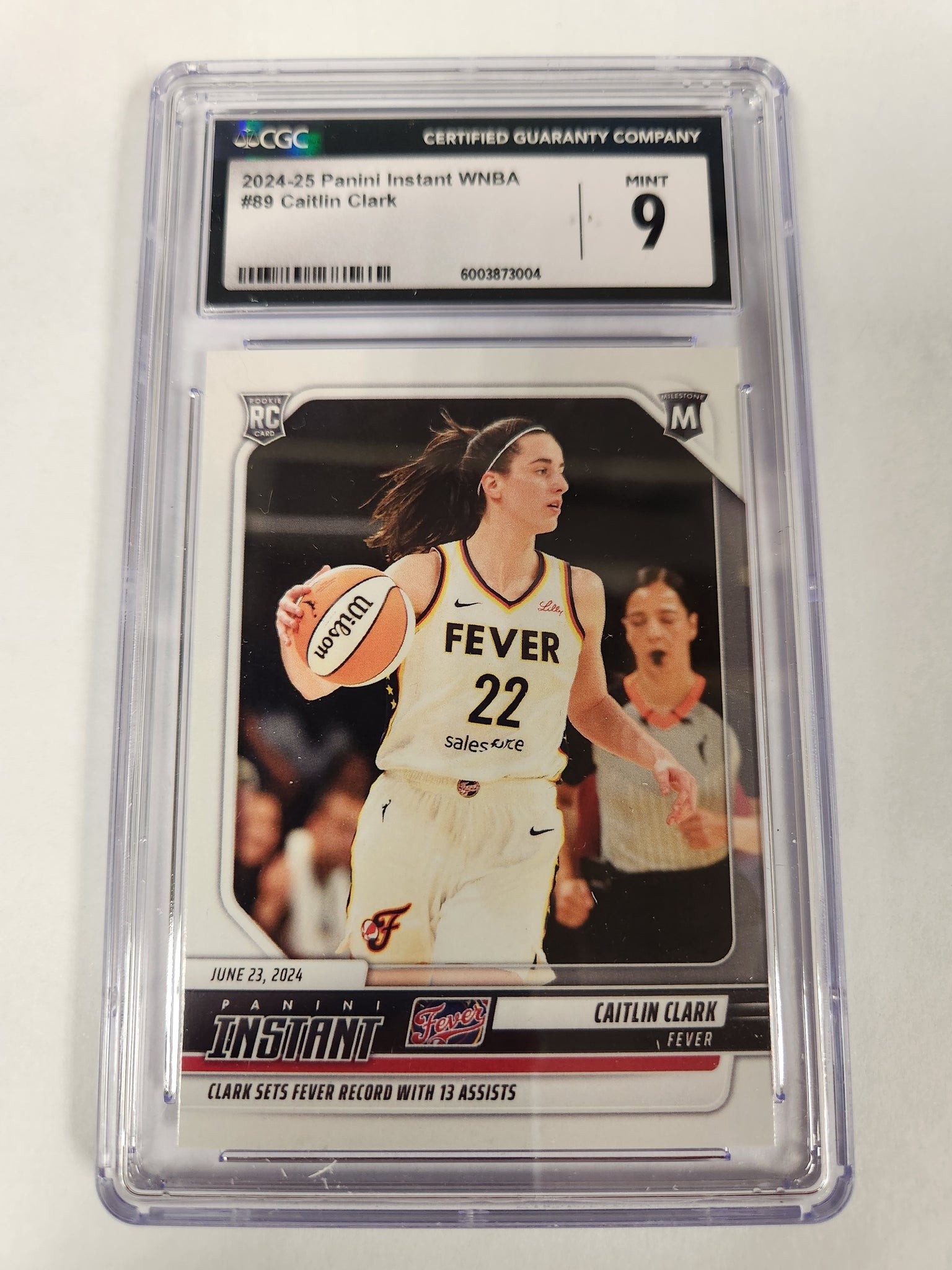 2024 Panini Instant WNBA #89 Caitlin Clark Indiana Fever RC (Rookie Card) (CGC Graded 9)