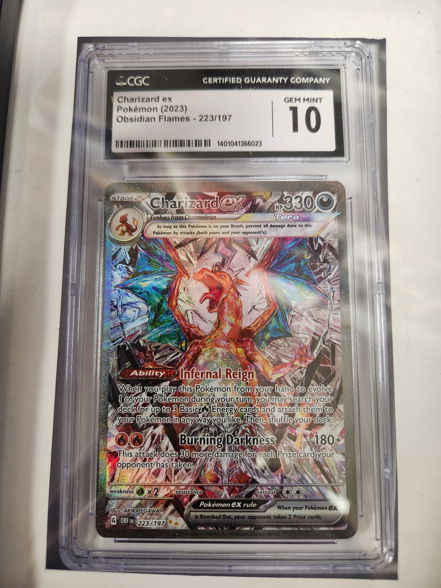 Charizard ex  - Pokemon (2023) - Obsidian Flames - 223/197 - Special Illustration Rare -  CGC Graded 10 GEM MINT