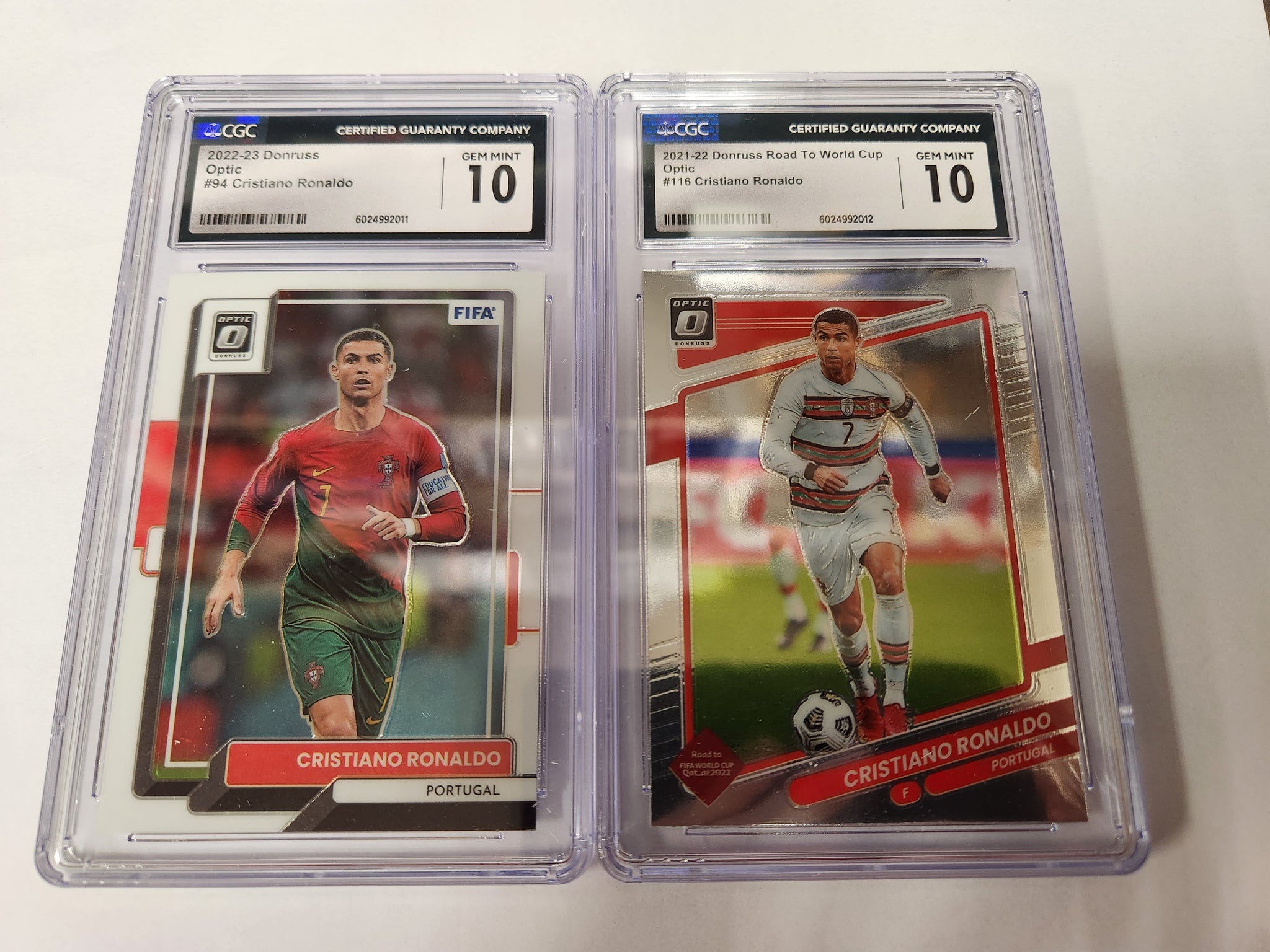 ronaldo graded card Cristiano Ronaldo 1x Sports Card Single (In Portugal National Jersey) – A & C Games