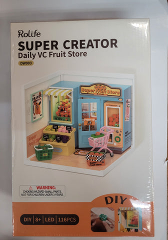 Robotime Rolife DIY Super Creator DW003 Daily VC Fruit Store (Box Wear)