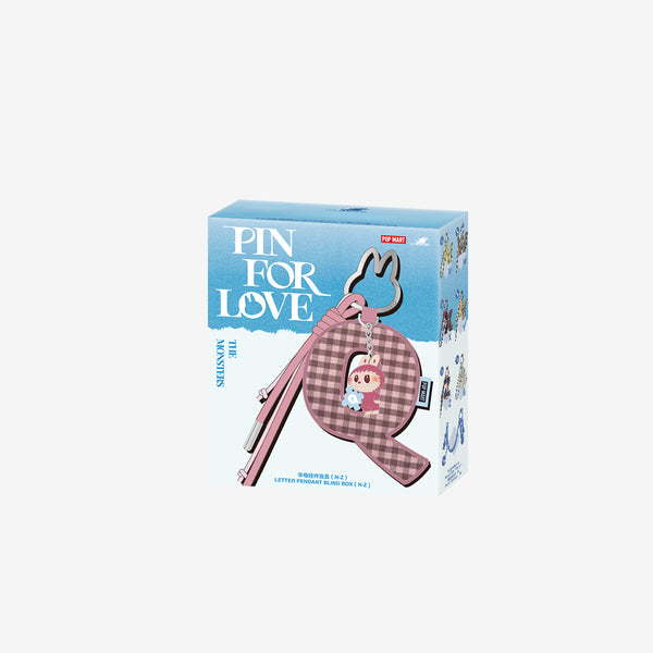 POP MART THE MONSTERS Pin for Love Series - Letter N-Z Pendant Labubu Blind Box (1 Random Blind Box)