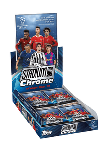 2021-22 Topps Chrome UEFA Champions League Stadium Club Soccer Hobby Box