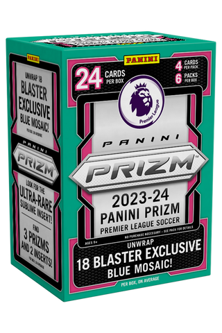 2023-24 Panini Prizm Premier League Soccer Blaster Box (Blue Mosaic)