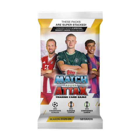 2025-26 Topps Match Attax UEFA Champions League Cards Booster Pack