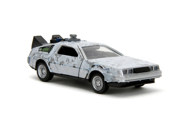 Back to the Future 40th Anniversary Time Machine 1:32 Scale Diecast Model Toy Car - DeLorean (Frosted) [Jada Toys]