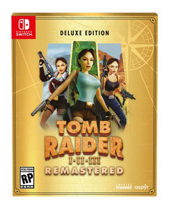 Tomb Raider I-III Remastered Starring Lara Croft Deluxe Edition - Switch (Pre-order ETA September 24, 2024)
