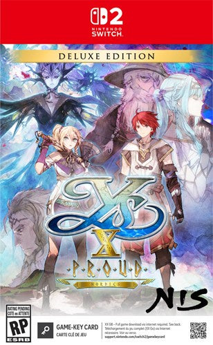 Ys X: Proud Nordics - Deluxe Edition (Game Key Card) - Switch 2 (Pre-order ETA February 28, 2026)